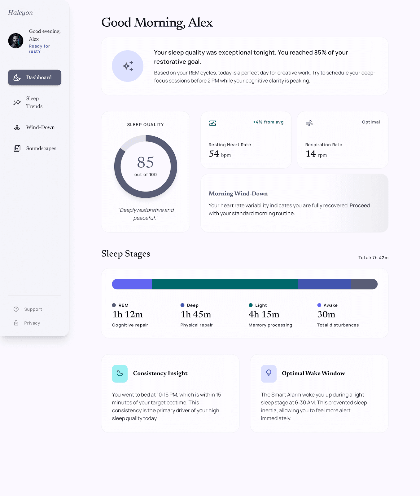 Halcyon — Halcyon — Mobile App for Sleep Coaching